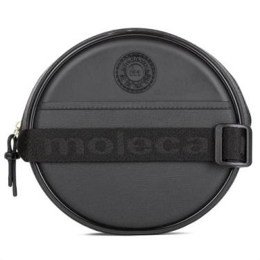 Imagem de Bolsa Moleca Redonda Transversal Preto - Feminino, Único, Preto