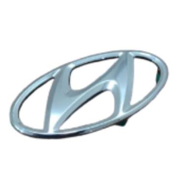Imagem de Emblema cromado volante hyundai azera i30 até 2011 6cm x 3cm