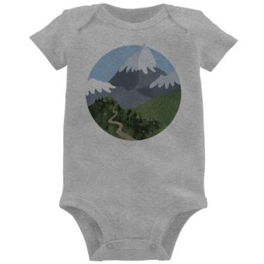 Imagem de Body Bebê Montanhas - Foca na Moda, Cinza, M