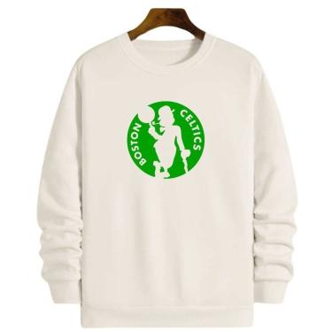 Imagem de Blusa Moletom Gola Basquete Boston Celticss Basketball