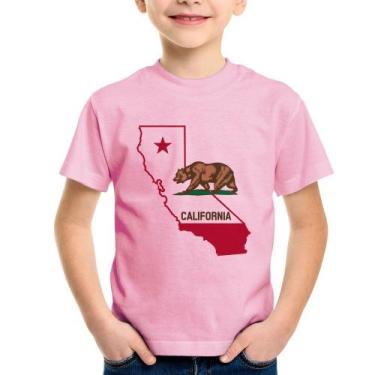 Imagem de Camiseta Infantil Califórnia - Foca na Moda, Rosa bebê, 6
