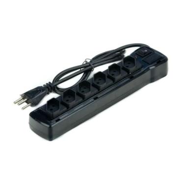 Imagem de Filtro de Linha Protetor Protect 6 Tomadas 10A Bivolt Preto 1 Metro