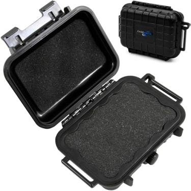 Imagem de CASEMATIX Capa rígida à prova d'água com espuma personalizável para eletrônicos portáteis, ferramentas e acessórios - Capa de plástico rígido com estojo de viagem pré-cortado interior de espuma,