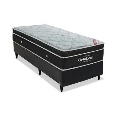 Imagem de Base para Cama Box Solteiro Cori II com Colchão Molas Ensacada Elegant