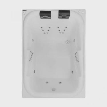 Imagem de Banheira Hidromassagem Astra Double Tahiti Super Luxo 180cmx130cmx63cm - 04 Jatos Acrílico P1 Com