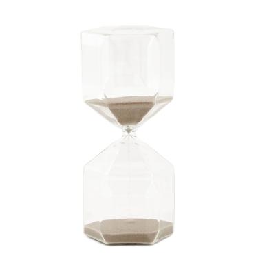 Imagem de Ampulheta em vidro 30 minutos cinza mart