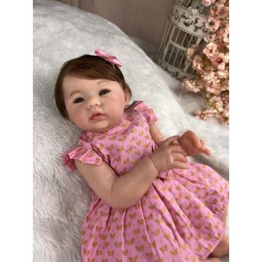 Imagem de Bebe reborn menina original corpinho de pano muito macio - Mundo Azul 