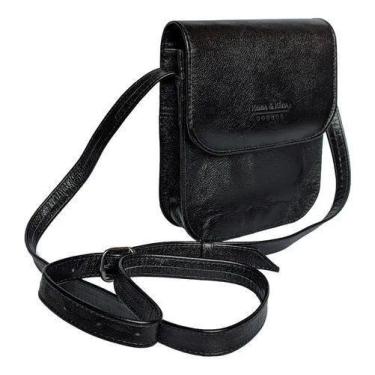 Imagem de Bolsa Carteiro Masculina Couro  Pequena Transversal - Kenia e Katia, P