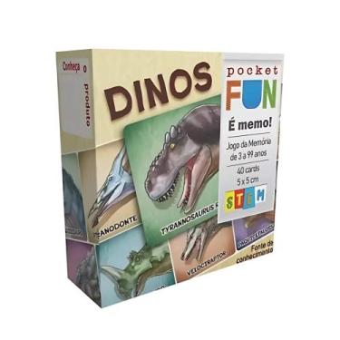 Imagem de Jogo da Memória Stem Dinos Descubra os Nomes Científicos 40 Cartas Coo