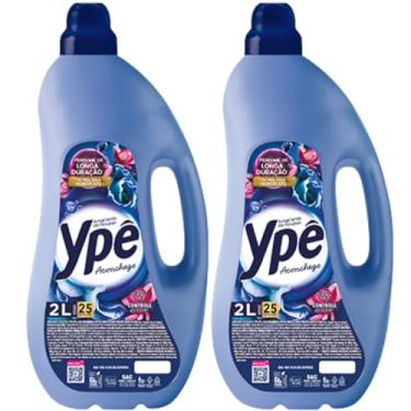 Imagem de AMACIANTE DE ROUPAS YPÊ ACONCHEGO AZUL 2LTS - KIT COM 2 UNIDADES