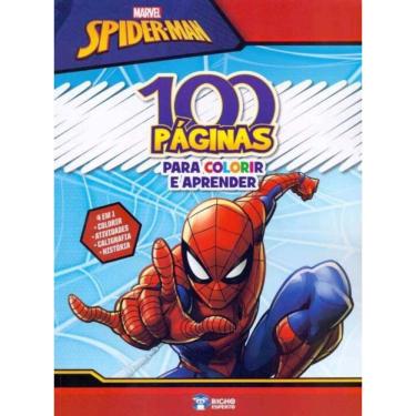 Imagem de Marvel Spider-Man - 100 Paginas Para Colorir e Aprender