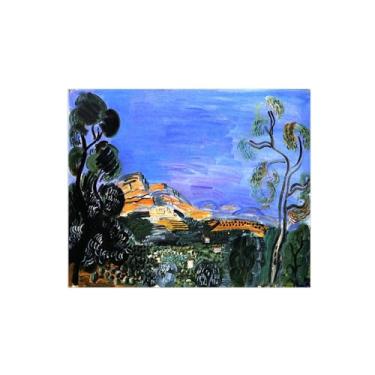 Imagem de Raoull Duufy Famous Paintings Wall Art for Living Room-Classic Artwork Picture-Landscape-Reprodução em tela 20x25cm8x10in Sem moldura