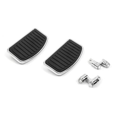 Imagem de FIASRAC Pedais De Apoio Para Os Pés Do Motorista, Piso Dianteiro, Compatíveis Com Harley Sportster 1200 883 Wide Glide Low Rider (Ajustável) (Listra)