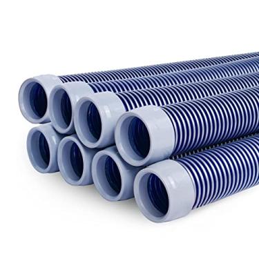 Imagem de POOLWHALE Mangueira profissional para aspirador de pó de piscina - mangueiras de 8 peças de 3,8 cm, extensão/substituição perfeita para aspirador de pó de piscina - compatível com todos os principais