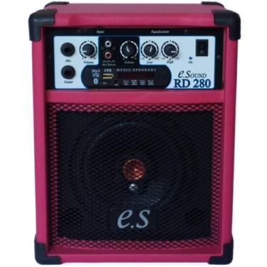 Imagem de Caixa De Som Amplificada Bluet/mic/guitarra/violão 6'' 40w - E. Sound