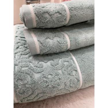 Imagem de Toalhas Banho Gigante Arabesco Zero Twist Corttex 500 G/m, VERDE