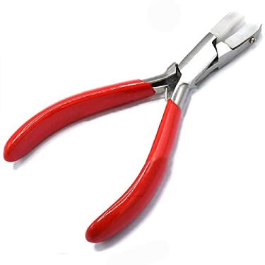 Imagem de Alicate de ponta plana garras de nylon 14 cm alicate de joias sem costura envoltório de fio PL-04 da G.S Online Store