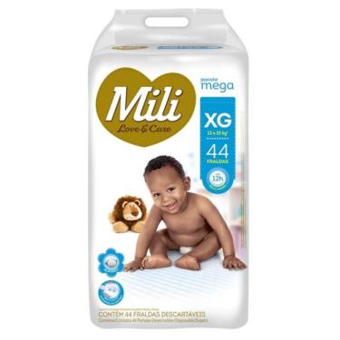 Imagem de Fralda Mili Love e Care XG 44 unidades, Branco