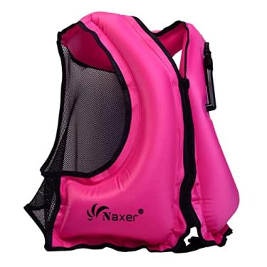 Imagem de NAXER Coletes De Flutuação Infláveis Para Adultos, Caiaque, Roupa De Caiaque, 90-220 Libras, Natação Fácil, Mergulho Com Snorkel, Passeios De Barco, Stand-Up Paddle, Esportes Aquáticos