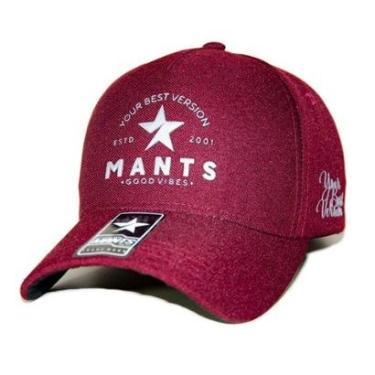 Imagem de Boné Americano Bordô Unissex Twill com Aba Curva - Mants Clothing-Unissex