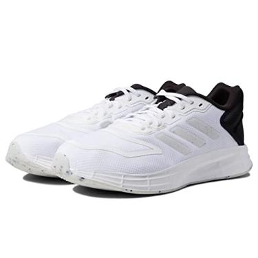 Imagem de adidas Men's Duramo 10 Running Shoes White/White/Almostlime 12