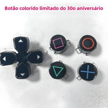 Imagem de Capa de Botão Colorida para Controle PS5 - 30º Aniversário (Modelos BD