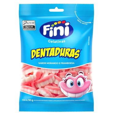 Imagem de Bala Fini Gelatina Dentadura 90g