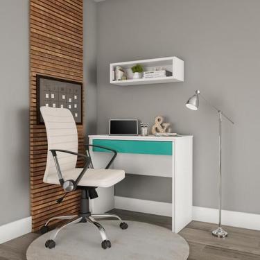 Imagem de Cadeira de Escritório Diretor Giratória Leiden Branca - Mobly