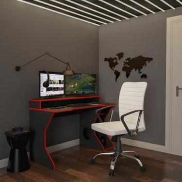 Imagem de Cadeira de Escritório Diretor Giratória Lisse Branca - Mobly