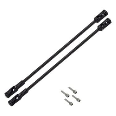 Imagem de MERIGLARE Eixo de transmissão junta do eixo de transmissão substituição faça você mesmo montagem de 6,8 cm - 22,9 cm para 1/10 RC Crawler Cars Climbing Cars, Preto 1 Par
