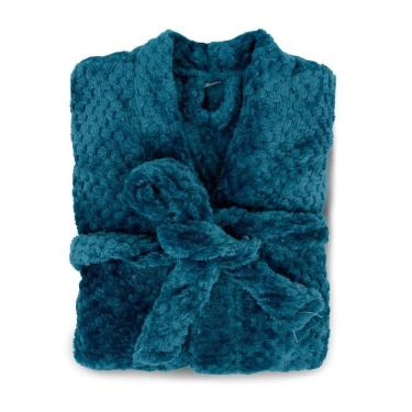 Imagem de Roupão Masculino Adulto Microfibra Pollo Appel Azul Noturno - G