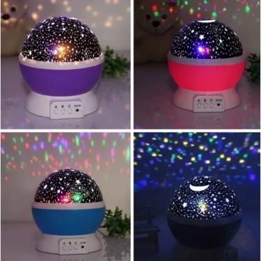 Imagem de Luminária Projetor Estrela 360º Galaxy Abajur Star Master Azul Galaxy