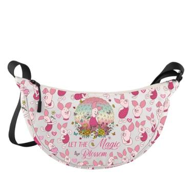 Imagem de WZMPA Bolsa tiracolo Pig Lover Gift Let The Magic Blossom Cartoon Shoulder Bag Movie Merchandise, Pig Blossom-jzb, Bolsa tiracolo