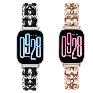 Imagem de Pulseira de relógio da moda para Xiaomi Watch S4, pulseira de substituição (silver orange)