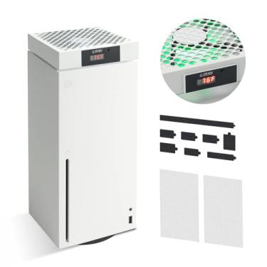 Imagem de G-STORY Ventoinha De Resfriamento Para Xbox Series X Com Velocidade Ajustável Automaticamente Por Temperatura, Display Led, Alto Desempenho, Baixo Ruído, 3 1500/1750/2000 Rpm (140 Mm) Rgb (Branco)