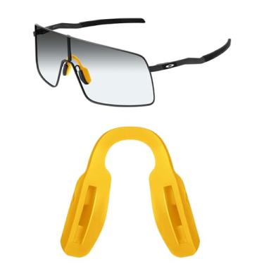 Imagem de Mryok Almofadas de nariz de reposição para óculos de sol Oakley Sutro TI OO6013 / Sutro TI Sweep OO6025 - Amarelo