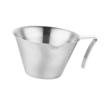 Imagem de Fenteer Jarra medidora de café, acessórios para expresso, xícara de servir 100ml, xícaras de expresso para restaurante, Prata