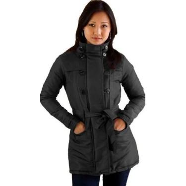 Imagem de Casaco Trench Coat Com Manta Térmica Interna  - Inverno - BLACK SAND, 