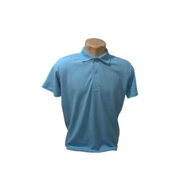 Imagem de Camisa gola polo malha piquet - Camisas Rio, Azul bebê, G