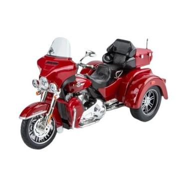 Imagem de Motocicleta De Brinquedo De Liga Metálica De Três Rodas Em Escala 1/9 