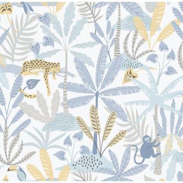 Imagem de Papel De Parede Enzo Selva Azul 286-2