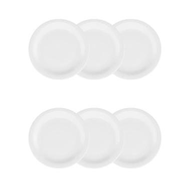 Imagem de Kit C/6 Pratos De Sobremesa Porcelana 20cm Oxford.