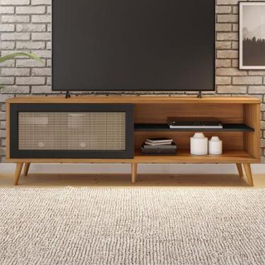 Imagem de Rack para TV Até 60 Polegadas Argos 1 Porta Freijó Trend/Preto - Pnr M