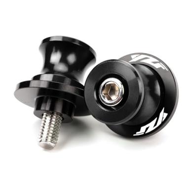 Imagem de MOWOK Adequado para Yamaha YZF R1 R3 R6 R7 R9 R15 R25 R125 YZF600R YZFR3 YZFR9 YZFR1 YZFR6 Acessórios M6 Carretéis de braço oscilante de motocicleta Parafusos de suporte de braço oscilante (preto)