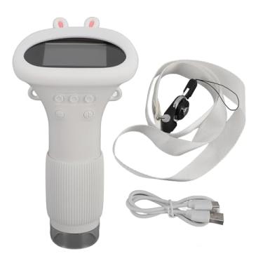 Imagem de Câmera de microscópio infantil 1000x 2,0 polegadas IPS tela colorida com 8 luzes LED Microscópio digital portátil para crianças adultos (Branco)