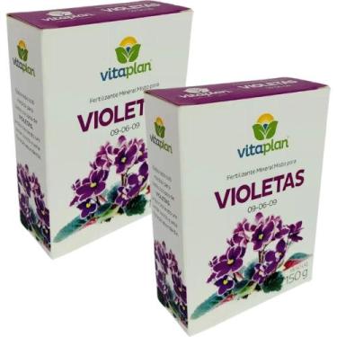 Imagem de Kit 2x Adubo Fertilizante Mineral p/ Violetas c/ 150g VITAPLAN - Nutri