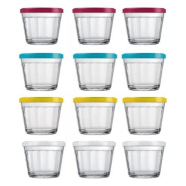Imagem de Kit de Tigelas Americano Kit de Potes de Vidro pra Cozinha Com Tampa Plastica 350ml Compacto Minimalista Casa Buritis (12)
