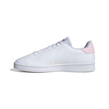 Imagem de Adidas Urban Court Tênis feminino, tamanho 38 2/3 UE, branco nuvem, branco/rosa claro, branco nuvem, branco/rosa claro, 38 2/3 EU, Branco nuvem, branco/rosa claro, 38 2/3 EU
