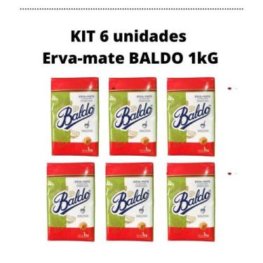 Imagem de Kit 6 un erva-mate baldo 1kg