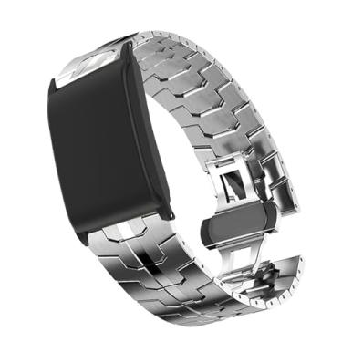 Imagem de Lamshaw Compatível com pulseiras WHOOP PEAK com capa, pulseira de metal de aço inoxidável de liberação rápida com fecho dobrável de substituição compatível com WHOOP 5.0 PEAK, LIFE MG, One, 4.0, 3.0